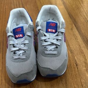 New Balance Kids' Gray and Blue Sneakers